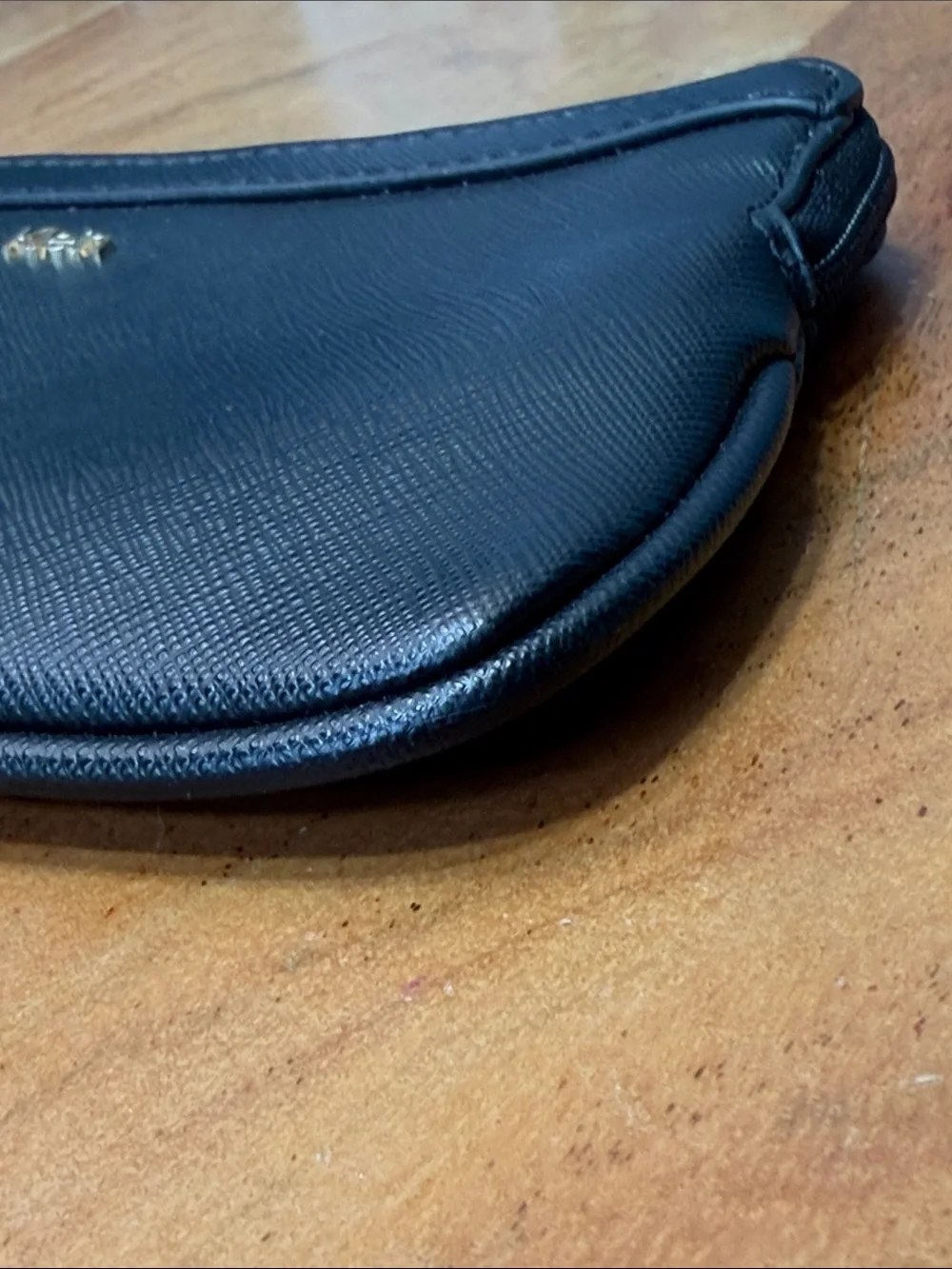 Calvin Klein 2010’s Minimalist Black Faux Leather Wristlet‎ (EUC)
